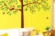 Trees with Birds &amp; Nest Wall Sticker