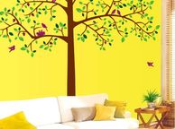 main image for ad Trees with Birds &amp; Nest Wall Sticker