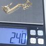 Antique French 18ct Gold Childs ID Bracelet 750 Eagle Head 12.5cm Image 5