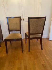 Six dining chairs