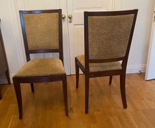 Six dining chairs