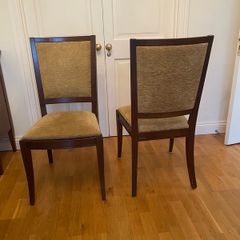 Six dining chairs