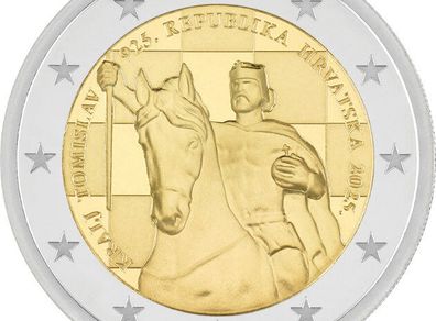 Croatia 2 Euro Commemorative Coin 2025 - King Tomislav. Uncirculated.