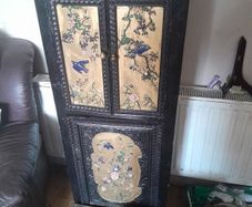 old wooden cabinet