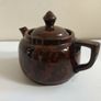 Lovely Vintage Small One Cup Brown Betty Style Teapot By Globe Pottery, Made in England Image 2