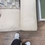 Cream 3 Seater Sofa + Matching Armchair Image 4