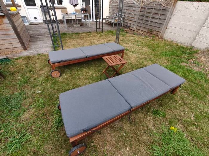 Ikea Nammaro sun loungers x 2 with table