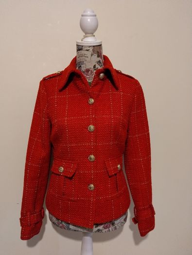 Stunning Military Style Red Jacket, New