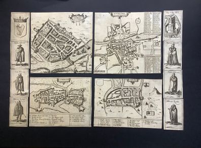 George Braun and Frans Hogenberg Map ireland 1618