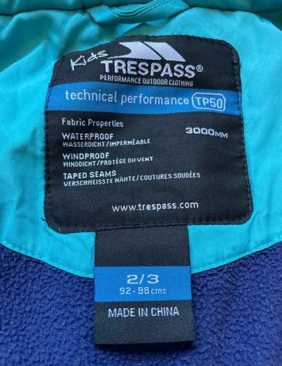Trespass waterproof winter coat