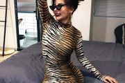 Tiger pattern dress
