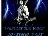 Thin Lizzy Repro Concert Poster Irish Tour 1983 Thunder and Lightning
