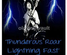 Thin Lizzy Repro Concert Poster Irish Tour 1983 Thunder and Lightning