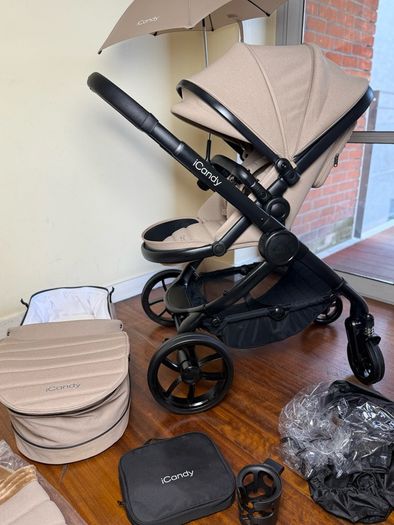 New ICandy peach 7 travel system pram buggy