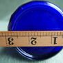 Vintage Perfume Vaporizer Glass Blue Ribbed Image 6