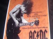 AC/DC concert poster R.D.S Simmons Court Dublin 1982 New A3 size repro