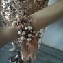 Gold Zara dress size S (10-12) with matching heels and jewellery Image 5