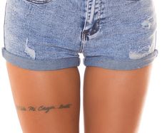 Jeans Hotpants "acid Washed" Look Size Eu 34 ,36