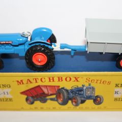 Rare Matchbox Lesney Fordson Tractor & Tipping Trailer Vintage Boxed