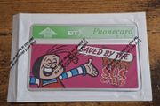 UK BT Phonecard BTA-126 "Beano SOS Card - Beryl the Peryl", 1995, mint - free standard postage