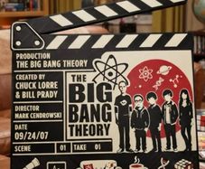 The Big Bang Theory display scene clap board