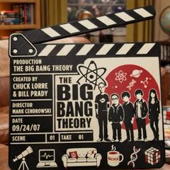 The Big Bang Theory display scene clap board
