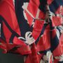 M&S red and navy shoulder overlap blouse Sz 16 Image 3