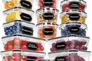 Brand New Skroam Food Storage Containers with Lids, 36-Piece Set