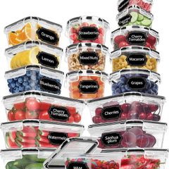 Brand New Skroam Food Storage Containers with Lids, 36-Piece Set