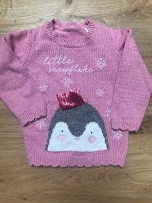 Little snowflake Christmas Jumper 12-18