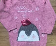 Little snowflake Christmas Jumper 12-18