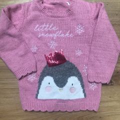 Little snowflake Christmas Jumper 12-18