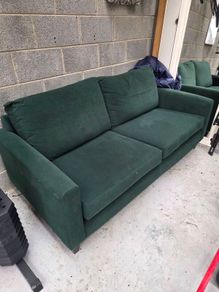 Green Velvet Sofa