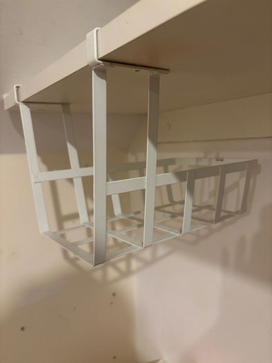 IKEA UnderShelf Storage Set (Hook Rack & Wire Basket)