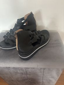 Shoes Flats Zipp Up Back