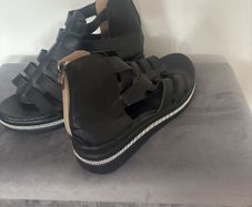Shoes Flats Zipp Up Back