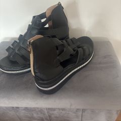 Shoes Flats Zipp Up Back