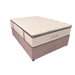Pink Double Bed with Mattress - Like New