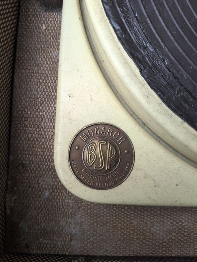 old suitcase and record player