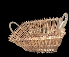 Large and sturdy willow woven basket