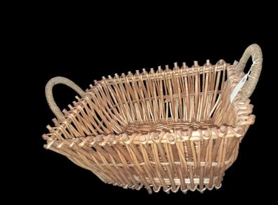 Large and sturdy willow woven basket