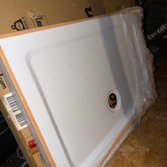 Slim acrylic shower tray (100x70cm)