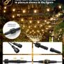 Outdoor Lights Mains Powered - 65.5FT 20M G40 Garden Outside Festoon Lights Mains Powered with Shatterproof LED Bulbs Hanging Patio Lighting for Indoor and Waterproof Image 6