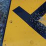 Old aluminium Irish road sign Image 7