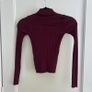 Burgundy Bershka Women's Top Image 2