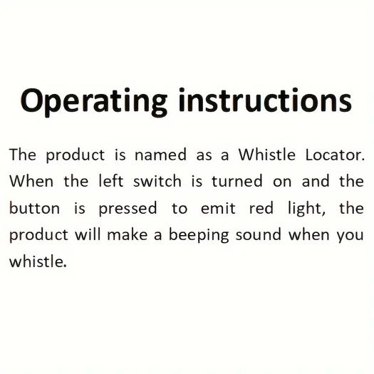 Keychain Locator, Voice Control Anti-lost Device Whistle Key Finder Keychain Tracer(White)