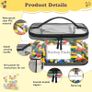 6 Pack Clear Toy Storage Bags, Storage Bags with Zipper, Clear PVC Toy Kids Organiser for Building Blocks, Puzzles, Clay, Small Models, Board Games, Books (6 Pack-L) Image 4