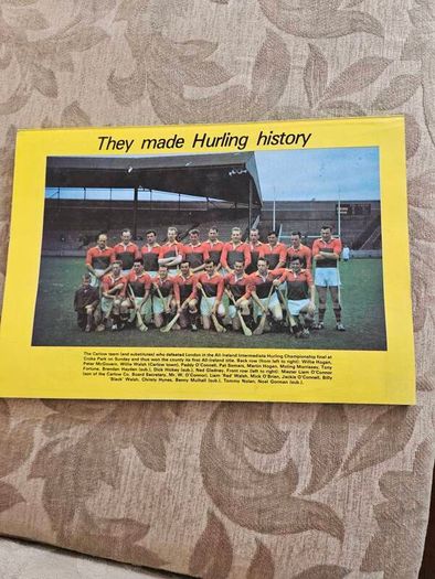 Carlow Hurling Memories. Inne Agus Innui. Vintage 1970s Lare Volum First Edition Paperback In Good Condition.  See Photos For Same.