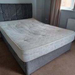 Double bed with mattress for collection