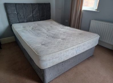 Double bed with mattress for collection